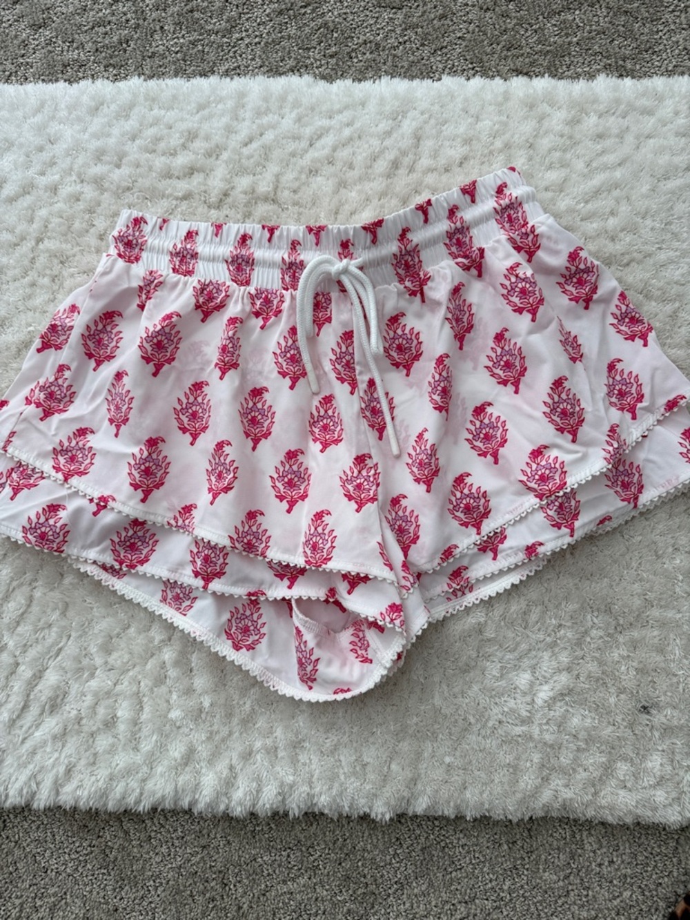 Roller Rabbit Target - White Shorts with Pink Floral Print
